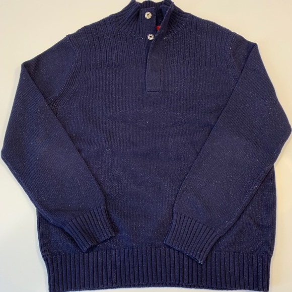Banana Republic Navy Three Button Sweater XL - Picture 3 of 8